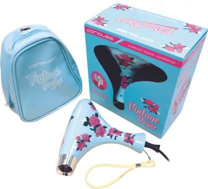 CORIOLISS Vintage Blue Floral Hair Dryer