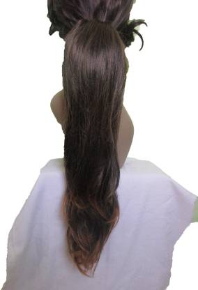 WigOWig Long Beautiful Golden Brown Pony Tail Hair Extension