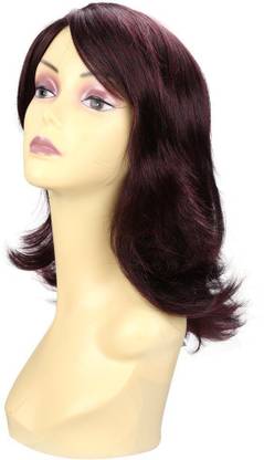 Wig-O-Mania Sheeba Syn Fibre Medium Stylish Deep Dark Burgandy Hair Extension