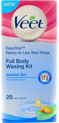 Veet Full Body Waxing Kit (Sensitive Skin) Strips