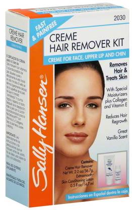 SALLY HANSEN Creme Hair Remover Kit for face upper lip & chin Cream