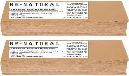 Be-Natural Waxing Strips -90GSM Strips