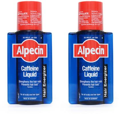 Alpecin Caffeine Liquid Hair Energizer For all Scalp and Hair Types Pack of 2