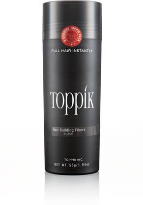 toppik Hair Building Fibers - Black, 55g Hair Fiber