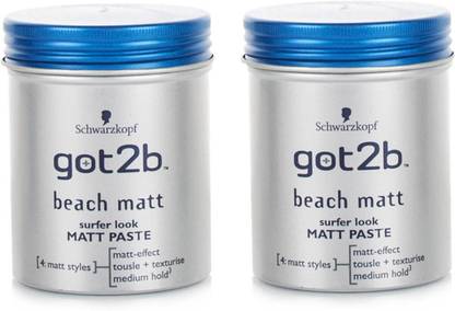 Schwarzkopf Got2B Beach Matt Surfer Look Matt Paste Hair Paste