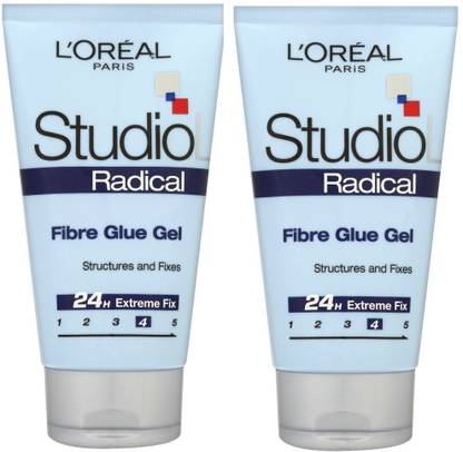 L'Oréal Paris Studio Line Radical Fibre Glue Gel Structures And Fixes Design Gel (Pack Of 2) Hair Gel