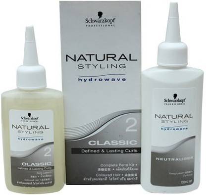 Schwarzkopf Natural Styling #2 Classic - Coloured Hair - Complete Perm Kit (Lotion 80ml + Neutraliser 100ml) Hair Lotion
