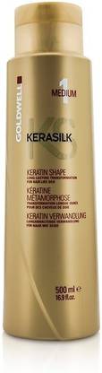 GOLDWELL Kerasilk Keratin Shape Medium 1 - Long Lasting Transformation (For Hair Like Silk)