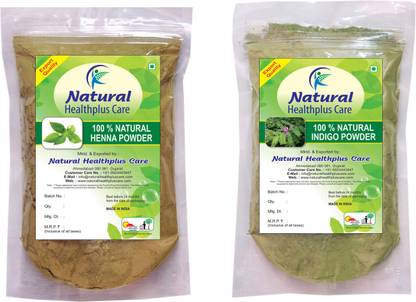 Natural Healthplus Care Henna Indigo Powder Combo