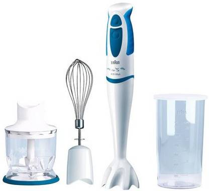 Braun 400 W White & Blue Soft Grip Hand Blender