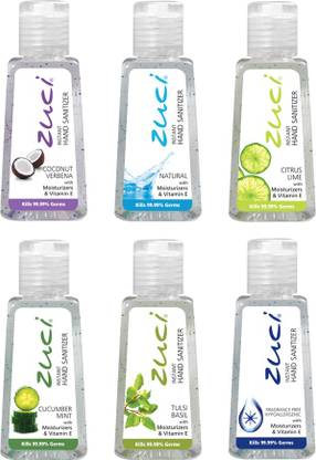 Zuci Natural 30ml Natural  72 Units - Assorted variants Hand Sanitizer Bottle
