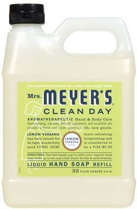 Mrs Meyers Clean Day mrs. meyer's liquid hand soap refill, lemon verbena, 33 fluid ounce Hand Wash Bottle