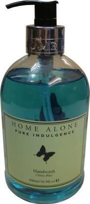 Home Alone Pure Indulgence China Blue Hand Wash Bottle
