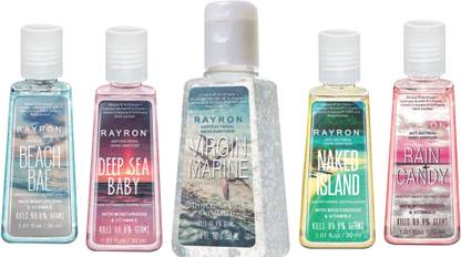 Rayron Combo set of 5  30ml + 50ml Hand Sanitizer Bottle