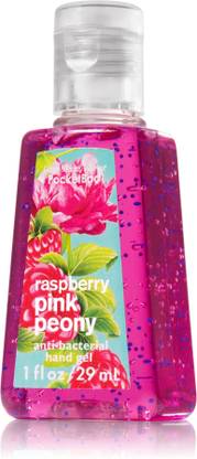 BATH & BODY WORKS Raspberry Pink Peony Anti Bacterial Gel Hand Sanitizer Bottle