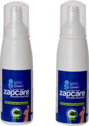 ZAPCARE Alcohol Free - Vitamin E and Aloe Vera Hand Sanitizer Bottle