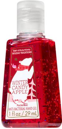 BATH & BODY WORKS Winter Candy Apple Hand Sanitizer Bottle