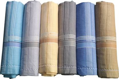 supriya Multicolor Men's Cotton 41x41Cm ["Multicolor"] Handkerchief