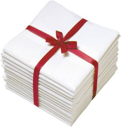 V-Lon Premium Exquisite Pure ["White"] Handkerchief