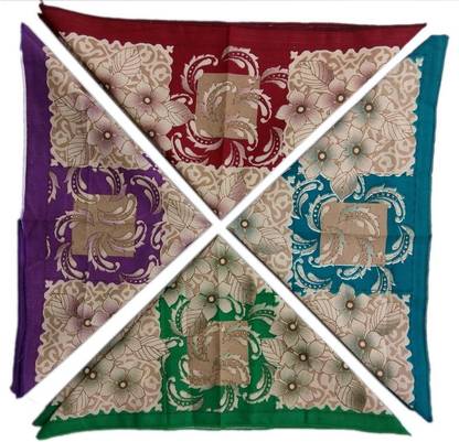 BLACKSMITH 100% Mercerized Cotton Premium Ladies Handkerchief Colorful Prints ["Multicolor"] Handkerchief