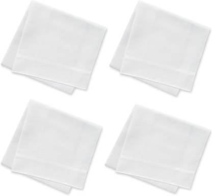 mahis fashion white hanky 4 ["White"] Handkerchief