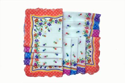 बेले गर्ल Kids Multi Color Cartoon Print Regular रूमाल