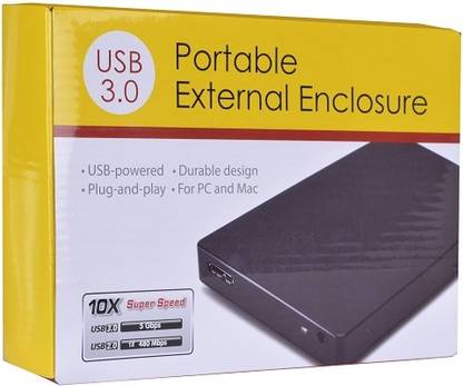 Cavalry USB 3.0 External SATA HDD Enclosure 2.5 inch Shock Resistant External SATA HDD Enclosure