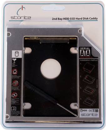 STORITE 2nd Bay 12.7mm Universal Sata 2.5 inch Internal Hard Drive Enclosure/Caddy