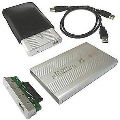 AVB TB Silver External portable Sata Casing Hard Disk case Usb 2.0 2.5 inch External Hard Drive enclosure