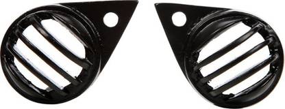 Bikers World 2808 Customised Heavy Metal Black Parking Grill For Royal Enfield Rearlight Frame Support