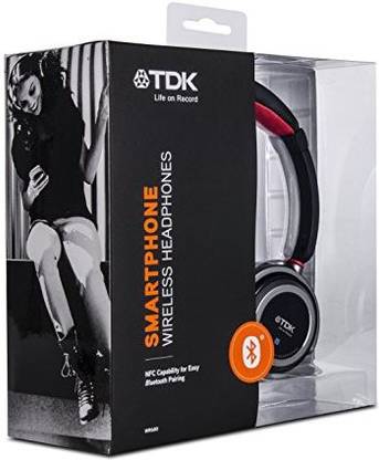 TDK Life On Record Wr680 Wireless Bluetooth Headphones Black Bluetooth without Mic