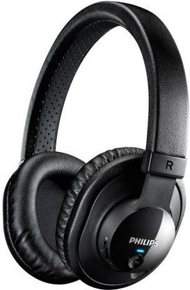 PHILIPS Shb7150Fb/27 Wireless Bluetooth Headphones With Microphone (Black) Bluetooth without Mic