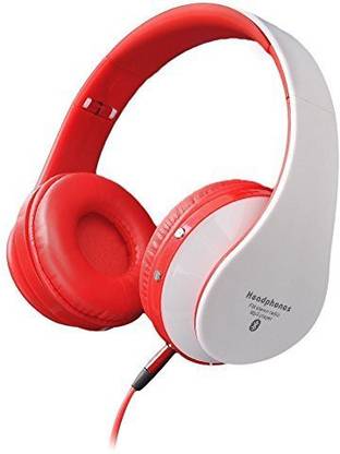 Minidiva Eb203 Bluetooth Wireless Headphone Bluetooth3.0 + Edr Tracks Headset (&Red) Bluetooth without Mic