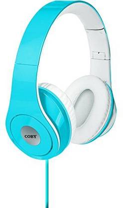 Coby Cvh-803-Blu Jammerz Folding Headphones, Blue Wired without Mic
