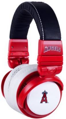 Bigr Audio Mlb Licensed Over-Ear Headphones With Mic, Los Angeles Angels Wired without Mic Headset