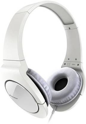 Gadgetcenter Pioneer Se-Mj721-W Fully Enclosed Dynamic Headphones With Powerful Bass Wired without Mic
