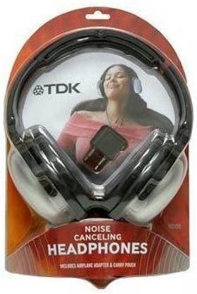 TDK Electronics Nc100 Noise Cancellation Headphone (Metallic /Black) Wired without Mic