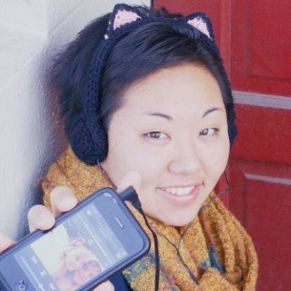Late To The Revolution Cat Crocheted Headphones Bluetooth without Mic Headset