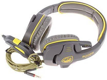 M.M Sades Sa-708(Skull) 3.5Mm 7.1 Sound Effect Over-Ear Gaming Headphone With Mic And Remote For Pc Wired without Mic