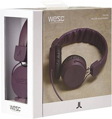 Wesc Unisex Pitston Street Headphones, Burgundy Bluetooth Gaming