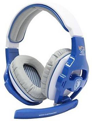 Vicreate Sades Sa-820 Professional Gaming Headset For Pc Game Wcg Edition 7.1 Surround Sound Effect Over-Ear (Blue) Bluetooth without Mic