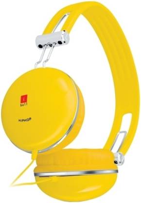 iball Hiphop Yellow Wired without Mic Headset