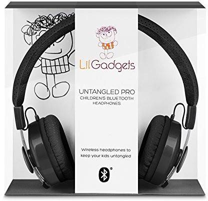 Lilgadgets Untangled Pro Children'S Wireless Bluetooth Headphones With Shareport (Black) Bluetooth without Mic