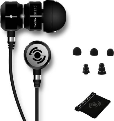 Tekfusion - Twinwoofers In-Ear Headphones Black Chrome Edition