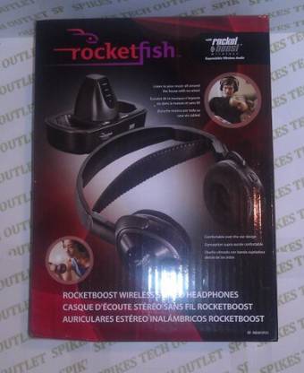 Rocketfish Rf-Rbwhp01 Rocketboost Wireless Stereo Headphones Bluetooth without Mic