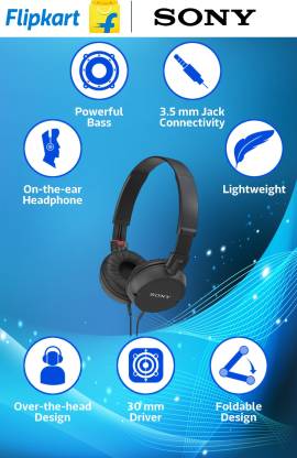 SONY MDR-ZX100/B Bluetooth without Mic Headset