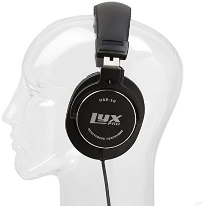 Music Listening LyxPro HAS-15 Studio Headphones Closed-back Over the ear headphone with Detachable Cables,Black Sound Isolation Professional Studio Recording