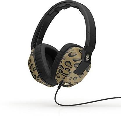 Skullcandy Crusher Headphones With Built-In Amplifier And Mic, Leopard/ Bluetooth without Mic