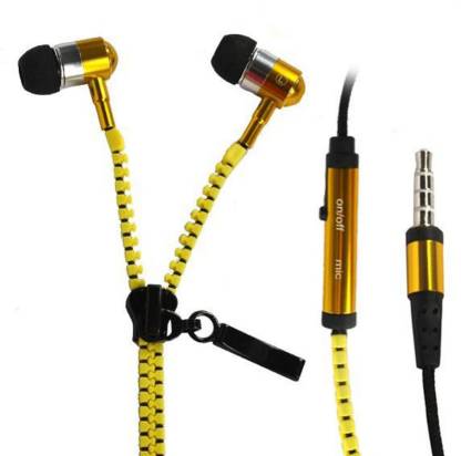 Mobile Cafe zipper Wired without Mic Headset