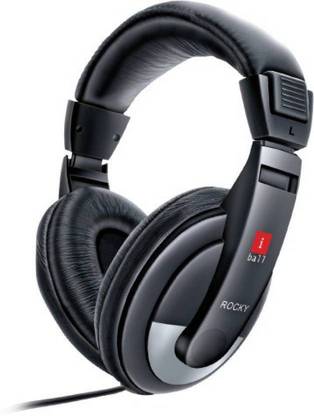 iball iBall Rocky Wired Headset With Mic Wired without Mic